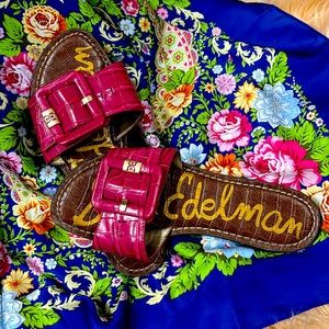Magenta Sam Edelman slides/sandals